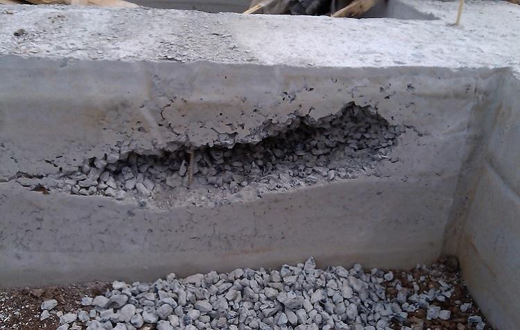 Полость бетона приготовит бетон
